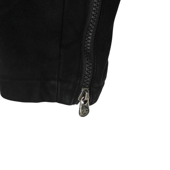 Armani Collezioni Moto Style Full Zip Jacket Sz 40 Black - Picture 4 of 12